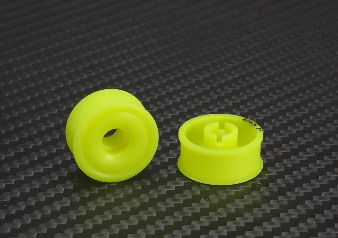 Pn Racing Mini-Z 2Wd Machine Delrin Cut Yellow Formula 11X20mm Flanged Wheel R0 1