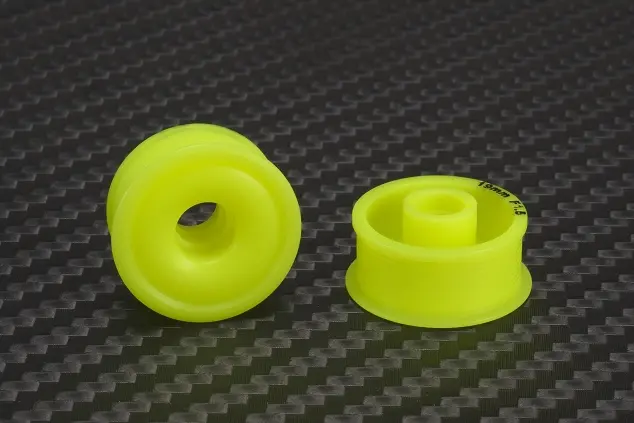 Pn Racing Mini-Z 2Wd Machine Delrin Cut Yellow Formula 8.5X19mm Flanged Wheel F15 1