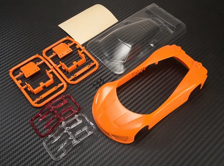 Pn Racing Mini-Z Concept C9 Abs Car Body Kit Orange 1