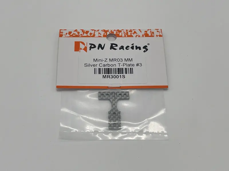 Pn Racing Mini-Z Mr03 Mm Silver Carbon T-Plate #3 1
