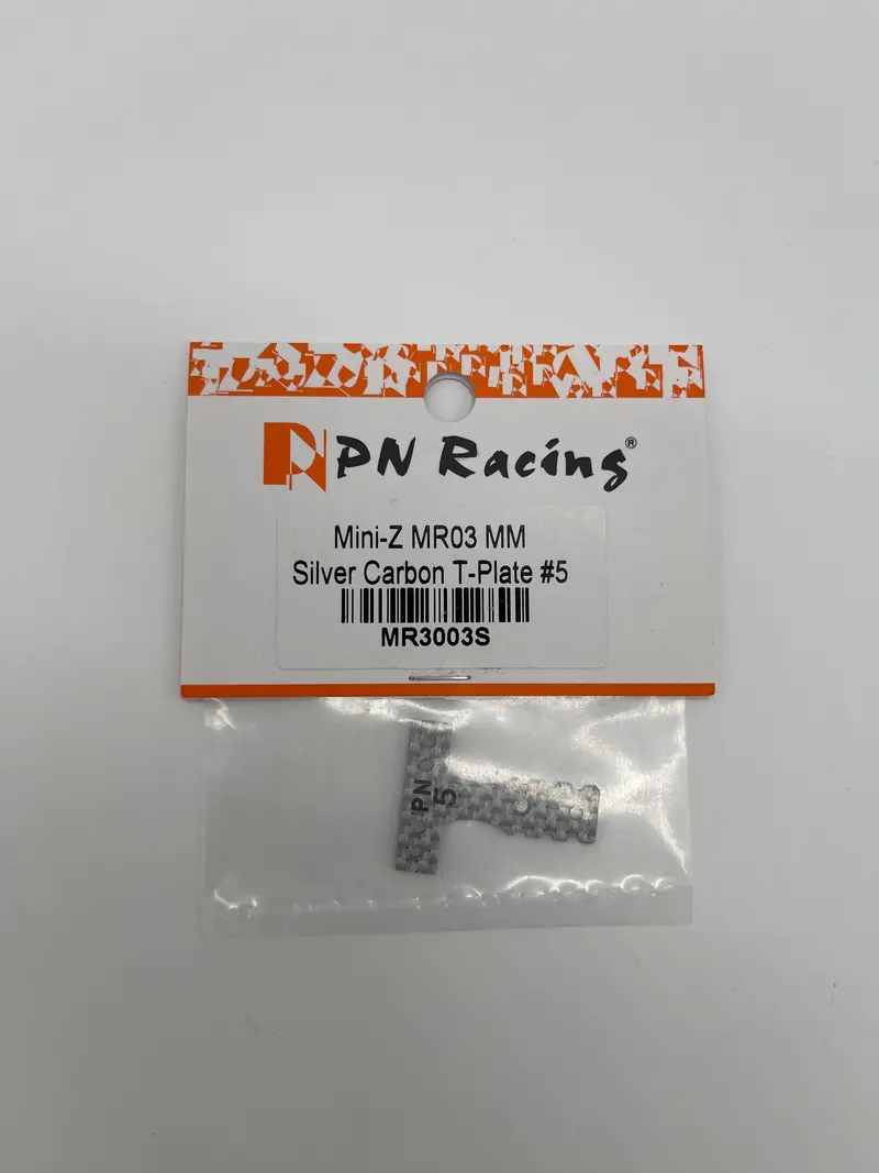 Pn Racing Mini-Z Mr03 Mm Silver Carbon T-Plate #5 1
