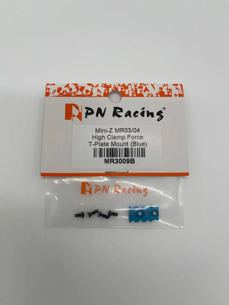 Pn Racing Mini-Z Mr03/Mr04 High Clamp Force T-Plate Mount (Blue) 1