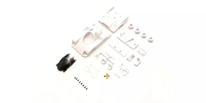Porsche 962 C Coupe Lh White Body Set (W/Rims) Mzn233 1