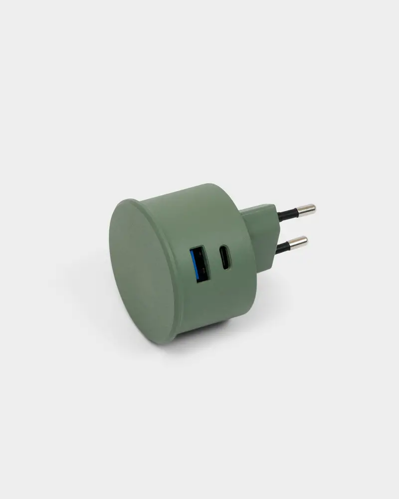 Power Adapter - Mossy Green 1