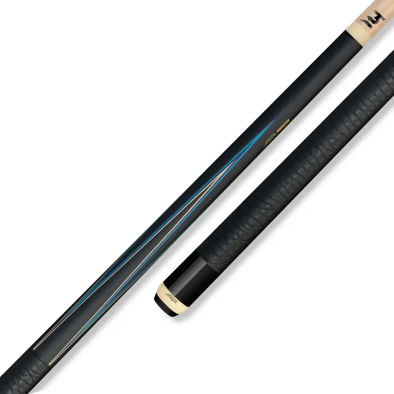Predator 4-Point Sneaky Pete Pool Cue - Black Blue - Elephant Pattern Leather Wrap (Shaft Not Included) 1