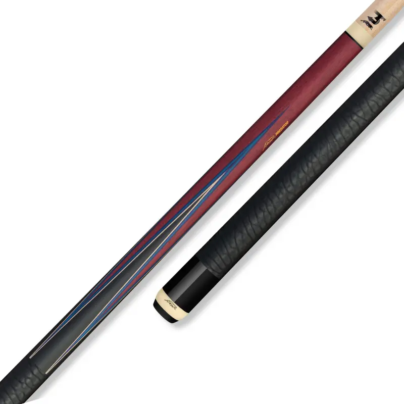 Predator 4-Point Sneaky Pete Pool Cue - Purple Heart / Blue - Elephant Pattern Leather Wrap (Shaft Not Included) 1