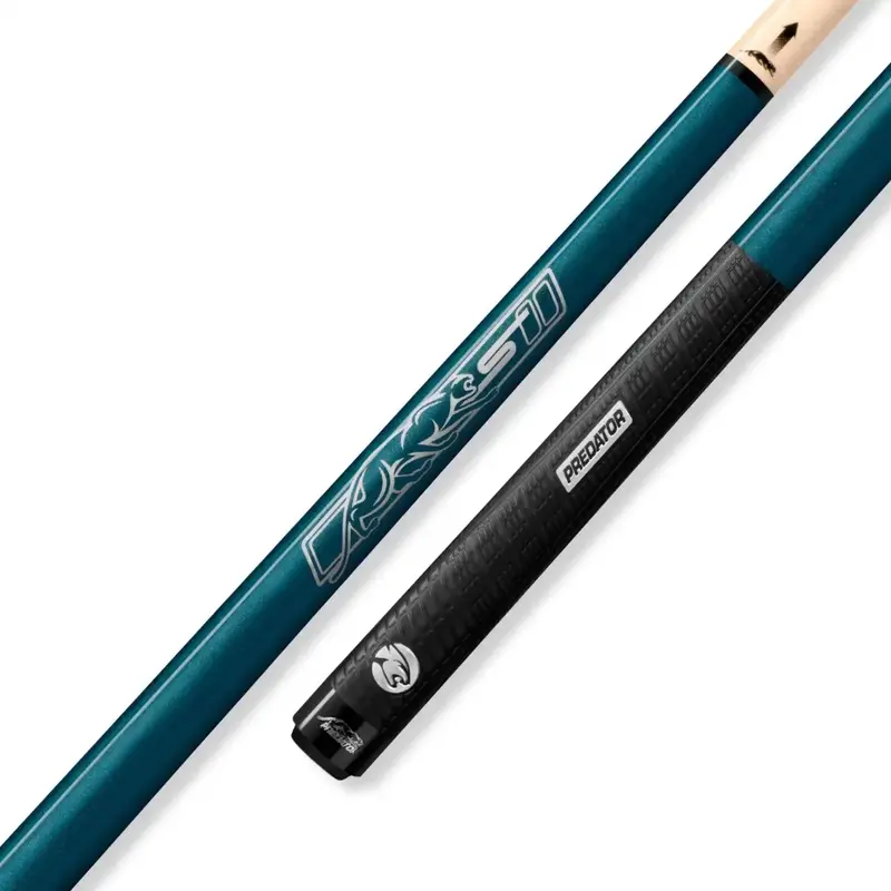 Predator 52" Blue Turquoise Shorty Sport Pool Cue - Sport Wrap 1
