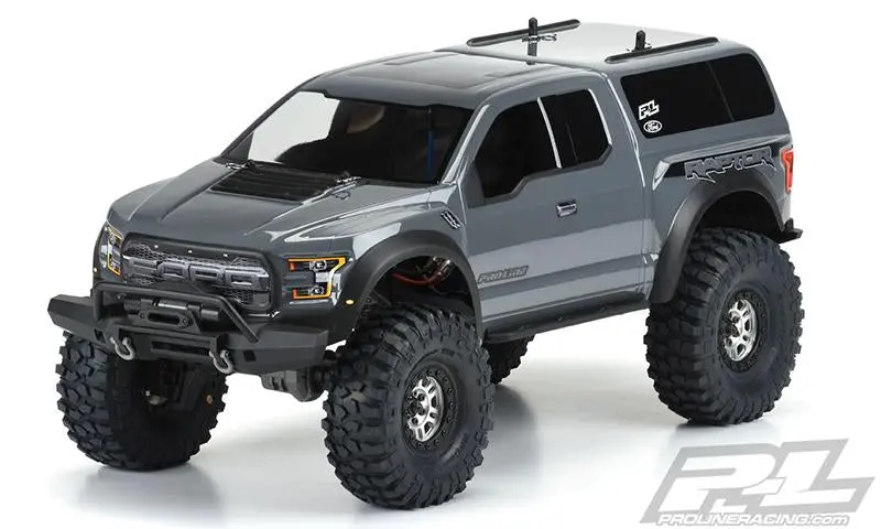 Pro-Line 2017 F-150 Raptor Body, Clear, 12.3" Crawlers, 3509-00 1