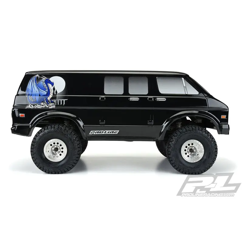 Pro-Line 70'S Rock Van Body, Black, 12.3" Wheelbase, 3552-18 2