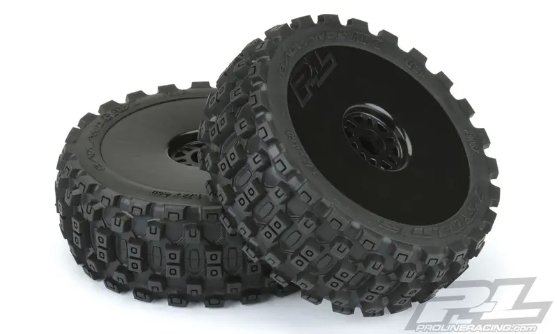 Pro-Line Badlands Mx M2 1/8 Buggy Tires, Mounted, Black, 9067-41 1