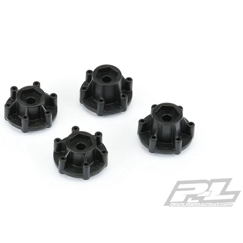 Pro-Line Sc Hex Adapters, 6X30 To 12Mm, Black, 6354-00 1