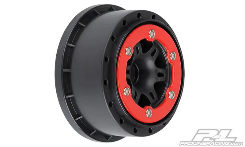 Pro-Line Split Six Bead-Lock Front Red/Black Wheels, 2714-04 1