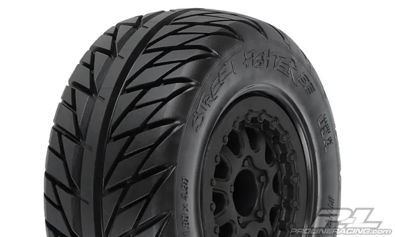 Pro-Line Street Fighter Sc 3.0" Renegade Tires, Wheels, Black, 1167-17 1