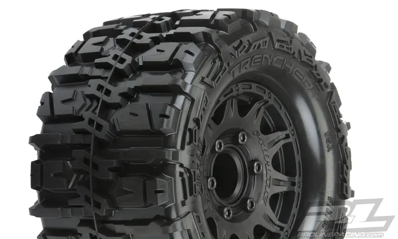 Pro-Line Trencher Hp 2.8" Truck Tires, Raid Wheels, Black, 10168-10 1