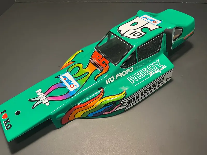 Protech Ii Body & Wing - Vintage Team Associated Protech Ii Aftermarket Body Set, Bkr0008 1