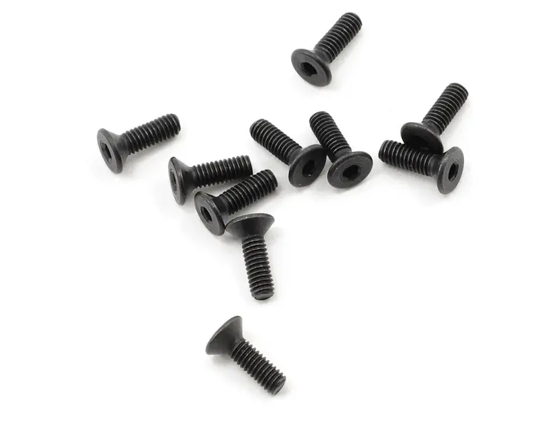 Protek Rc 2.5X8mm "High Strength" Flat Head Screws (10), Ptk-H-2102 1