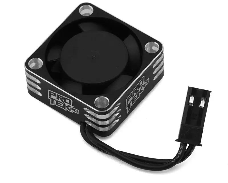 Protek Rc 25X25x10mm Aluminum High Speed Hv Cooling Fan (Silver/Black), Ptk-2116 1
