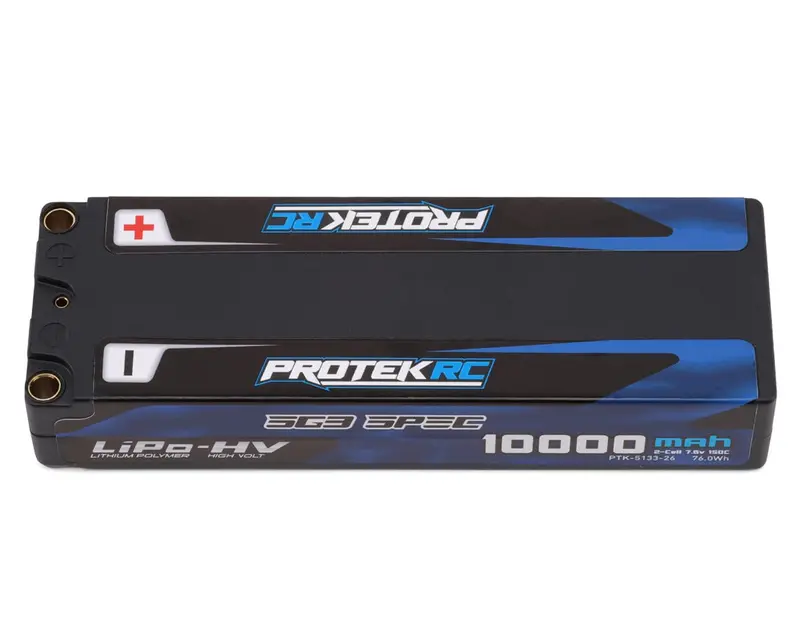 Protek Rc 2S 150C Low Ir Sg3 Hv Lipo Battery (7.6V/10000Mah) W/5Mm Connectors (Roar Approved), Ptk-5133-26 1