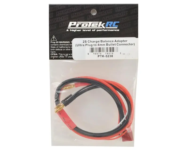 Protek Rc 2S Charge/Balance Adapter (T-Style Ultra Plug To 4Mm Bullet) Ptk-5238 1