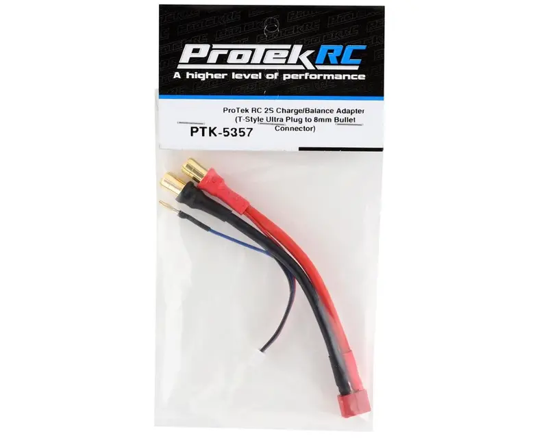 Protek Rc 2S Charge/Balance Adapter (T-Style Ultra Plug To 8Mm Bullet Connector) Ptk-5357 1