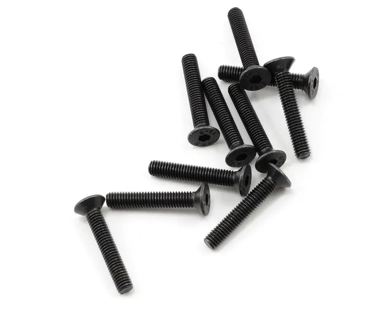Protek Rc 3X18mm "High Strength" Flat Head Screws (10), Ptk-H-2208 1