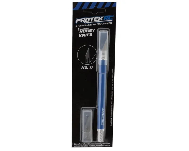 Protek Rc Exactness High Grip Hobby Knife W/5 Extra Blades (#11 Blade) Ptk-8485 1