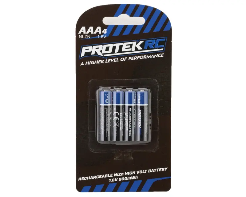 Protek Rc High Voltage Rechargeable Aaa Nizn Batteries (4) (1.6V/900Mwh) (Mini-Z), Ptk-5580 1