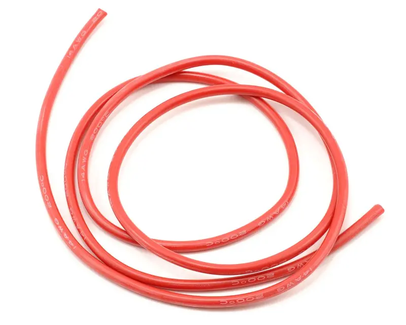 Protek Rc Silicone Hookup Wire (Red) (1 Meter) (14Awg), Ptk-5602 1