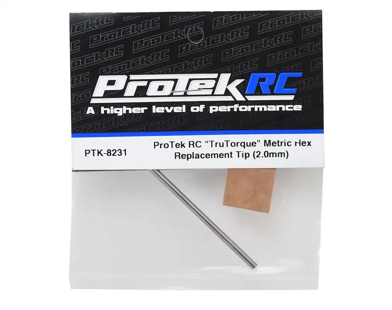 Protek Rc "Trutorque" Hss Steel Metric Hex Replacement Tip (2.0Mm) Ptk-8231 1