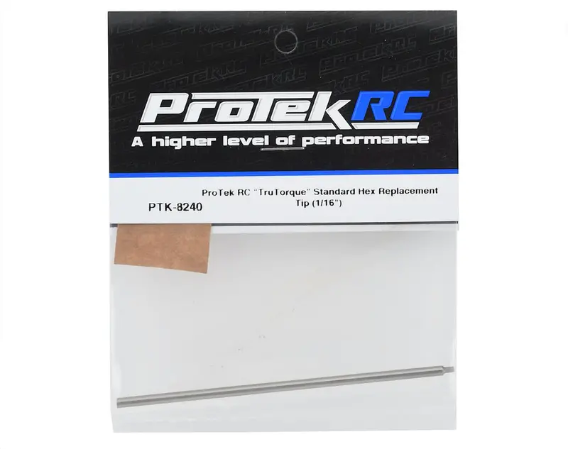 Protek Rc "Trutorque" Hss Steel Standard Hex Replacement Tip (1/16") Ptk-8240 1
