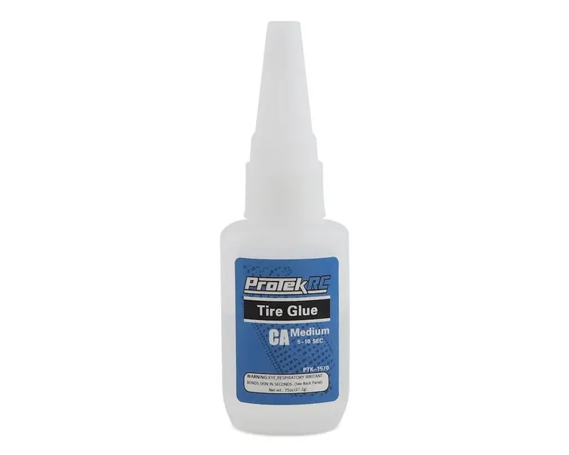 Ptk-1570 Protek Rc Ca Tire Glue W/Glue Tip (Medium) (0.75Oz) 1