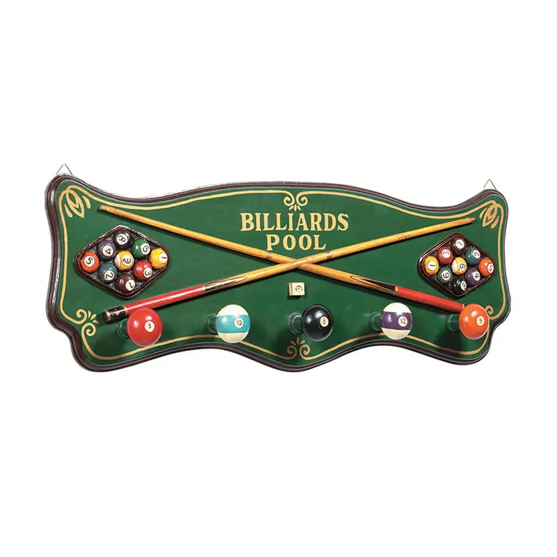 Pub Sign-Billiards Coat Rack 1