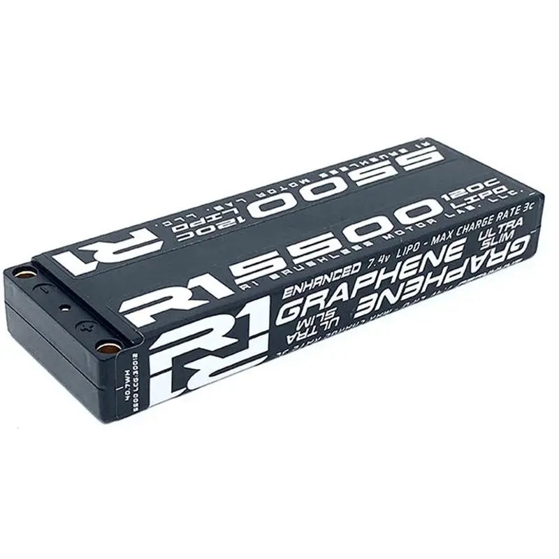 R1 Wurks Graphene 2S Lihv Super Slim Battery 120C 5500Mah, 030012 1