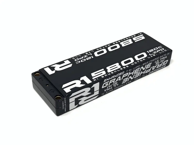 R1 Wurks Graphene 2S Lihv Super Slim Battery 120C 5800Mah, 030015 1