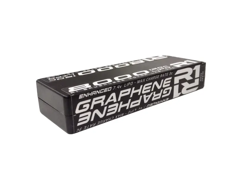 R1 Wurks Lcg Graphene 2S 7.4V Lipo Battery, 120C 8000Mah, 030009 1