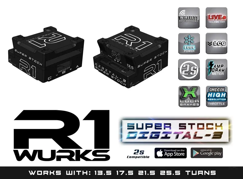 R1 Wurks Super Stock 2S Digital 3 Esc, 040013 1