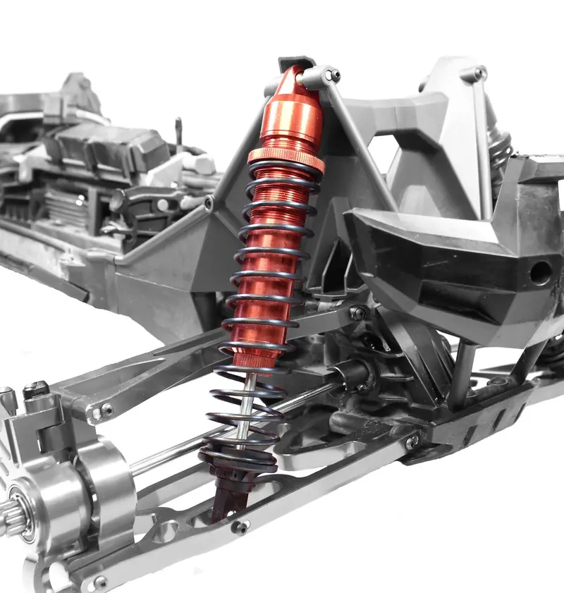 Racers Edge Adjustable Shocks, Aluminum, Red, X-Maxx, Rce1905r 1
