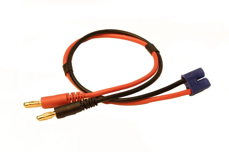 Racers Edge Charge Adapter, Ec3 Device To Male 4Mm Bullets, 1622 1