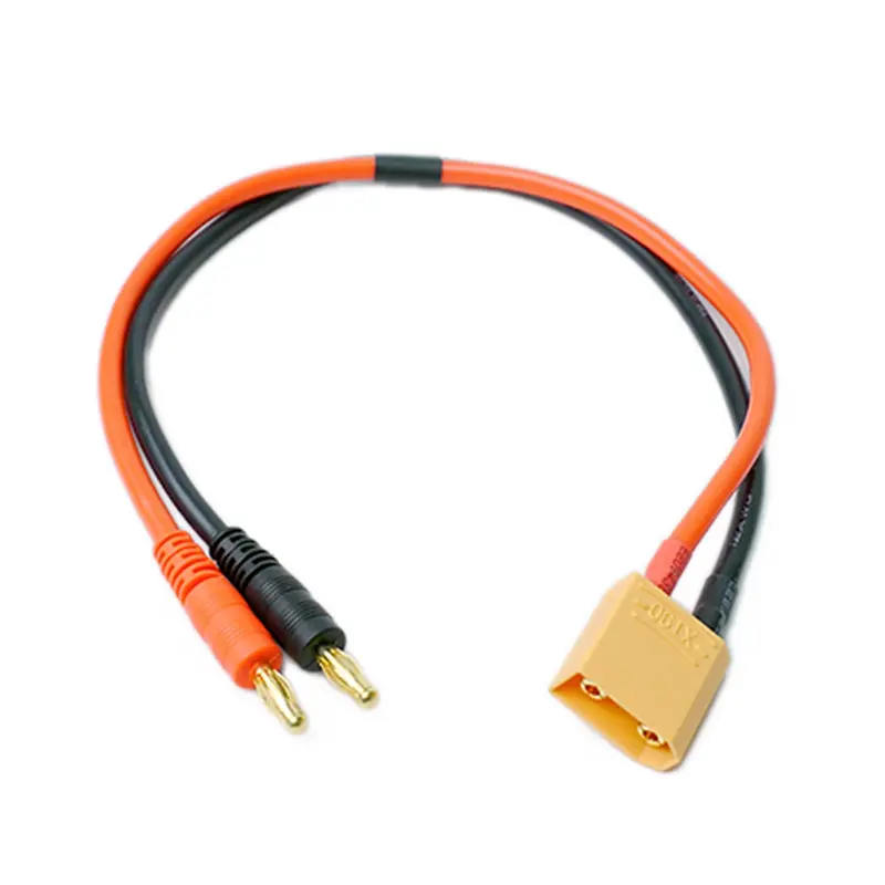 Racers Edge Charge Adapter, Male Xt90 To Male 4Mm Bullets, 1618 1