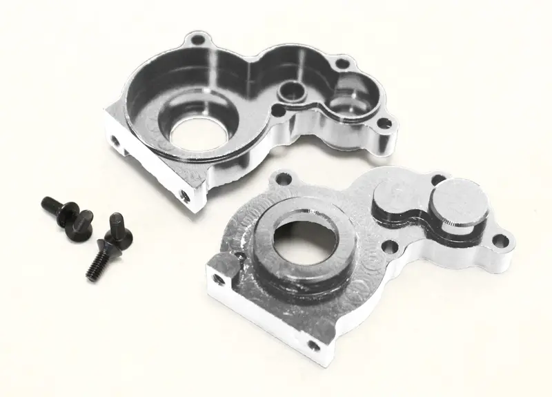 Racers Edge Scx10 Aluminum Center Transmission Case, Silver, Rce1833s 1