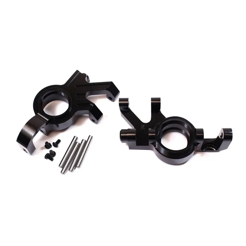 Racers Edge Steering Knuckles, Alum., Black, X-Maxx, Rce1900bk 1
