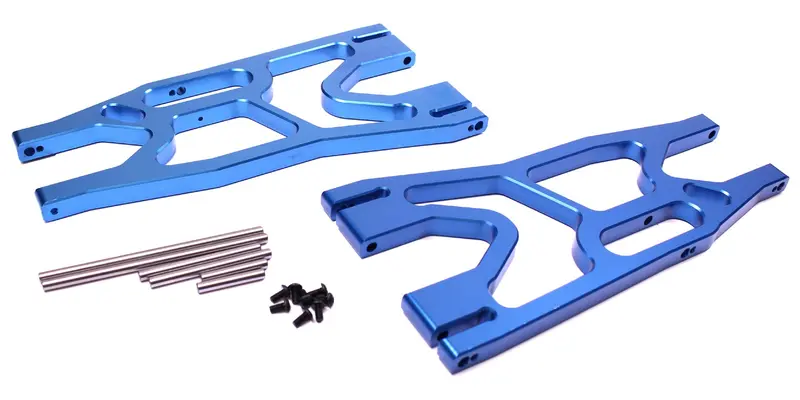 Racers Edge X-Maxx Aluminum Lower Suspension Arm Set, Blue, Rce1904bl 1
