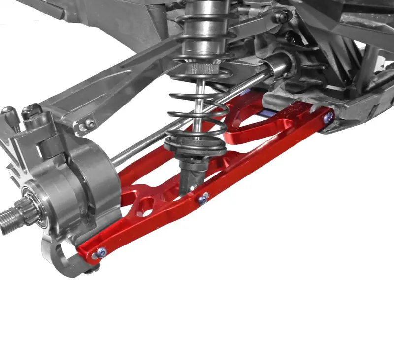 Racers Edge X-Maxx Aluminum Lower Suspension Arm Set, Red, Rce1904r 1