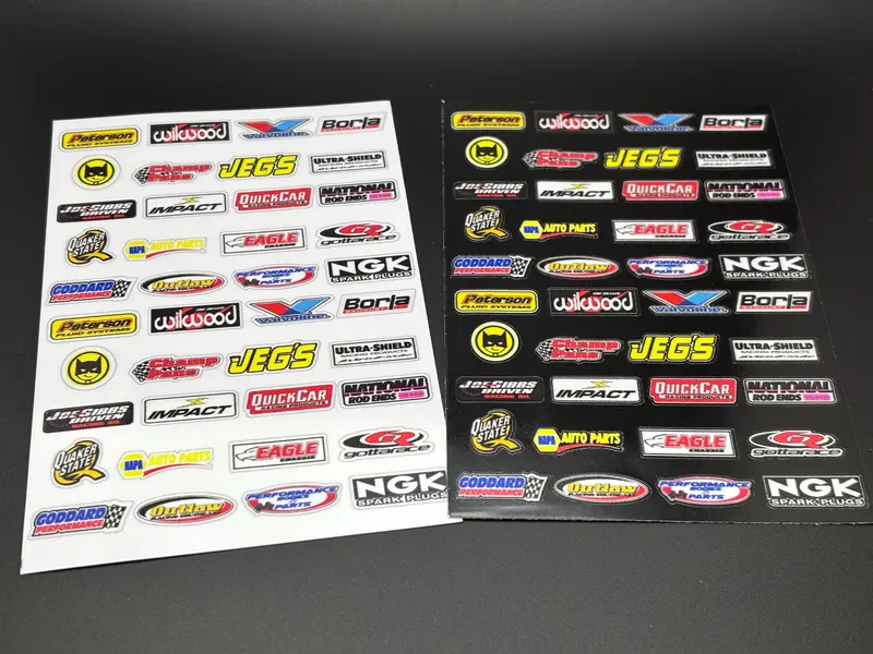 Racing Logos Contingency Decal Sticker Sheet (Logo Set 2), Cc-9023 1