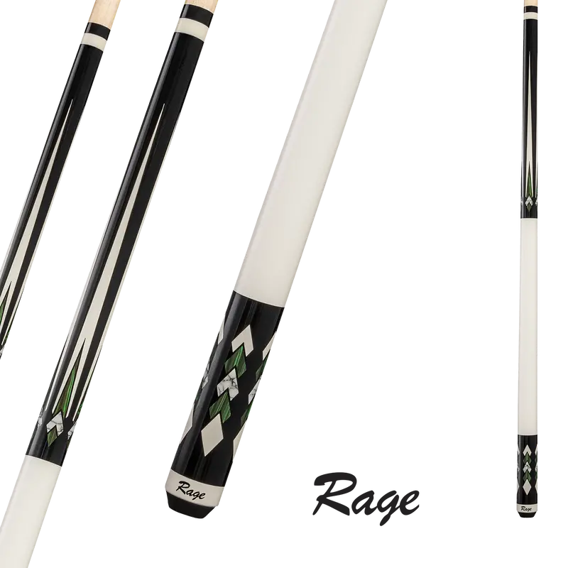 Rage Pool Cue Green Cascades 13Mm 19Oz With Wrap 1