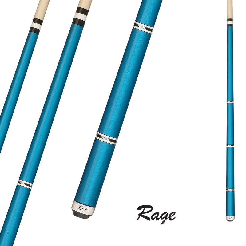 Rage Pool Cue Metalic Blue Charger 13Mm 19Oz 1