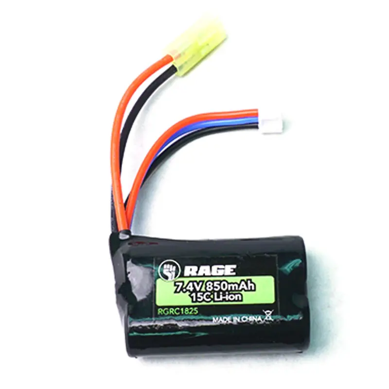 Rage Rc 7.4V 850Mah 15C Li-Ion Battery, Rgrc1825 1