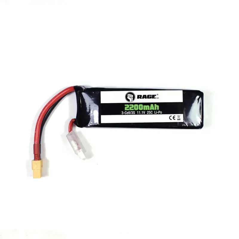 Rage Rc Defender 1100 3S 11.1V Lipo Battery, 25C 2200Mah, Rgra1266 1