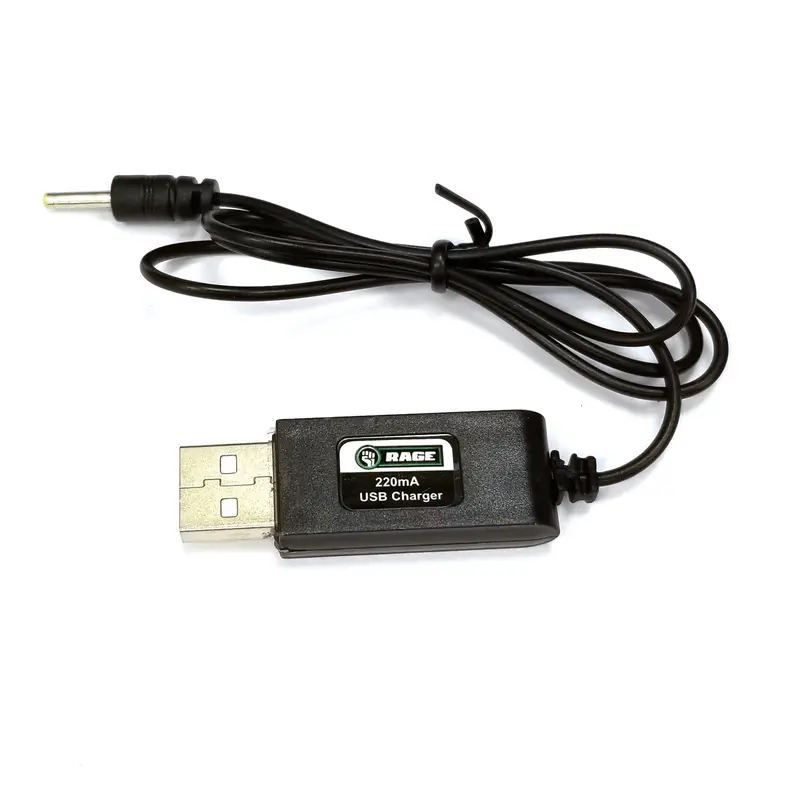 Rage Rc Usb Charger, 500Ma, Spinner Missile X, Rgr4137 1