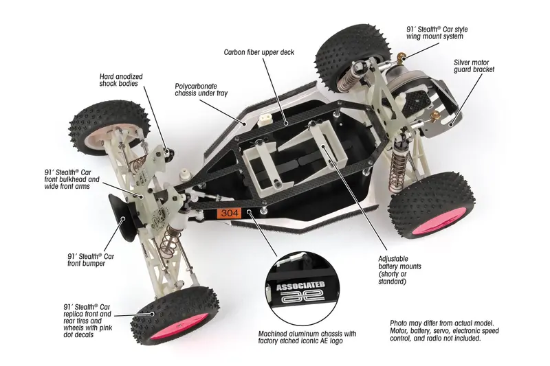 Rc10 1991 Stealth Car Masami Edition Kit, Asc-6044 2